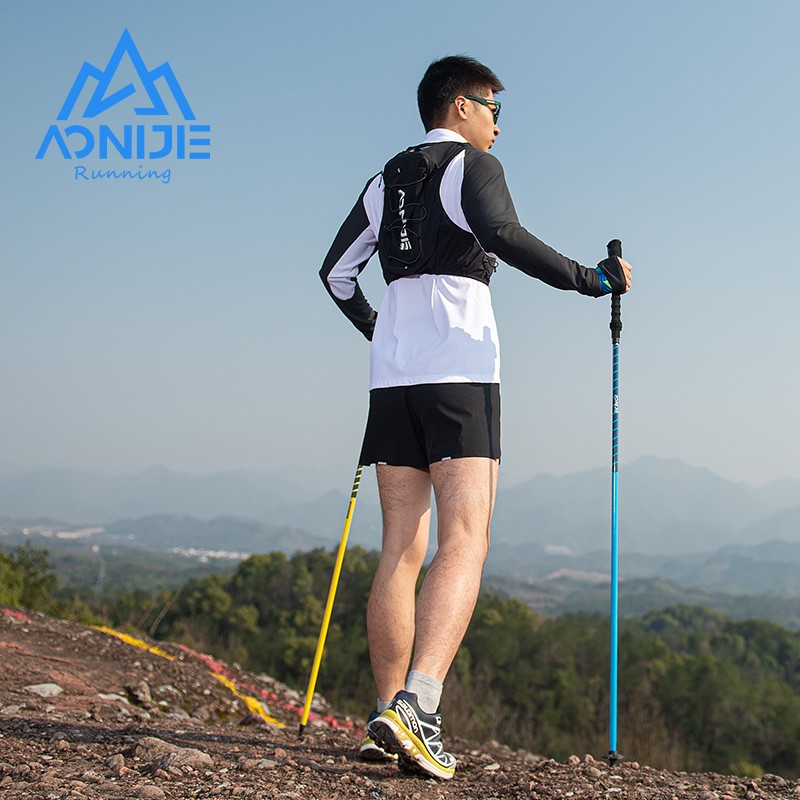 AONIJIE E4202 All Aluminum Sport Climbing Sticks Running Cross Country Folding Trekking Pole Outdoor Light Weight Alpenstocks