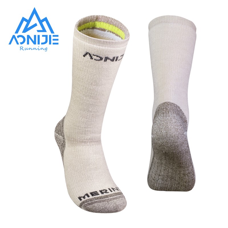 AONIJIE E4827 Outdoor Running High-tube Wool Snow Socks Men Women Winter Thicken Sports Anti-freezing Warm Snow Ski Socks