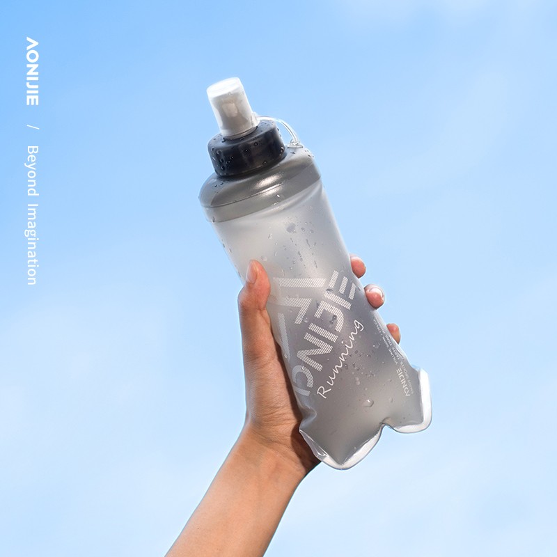 AONIJIE SD26 30 Degree Oblique Mouth Running Soft Flask Foldable Reusable TPU PP Sports Water Bottles Outdoor Kettles