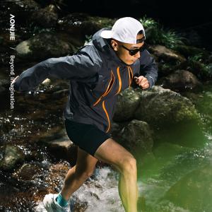 AONIJIE FM5216 Male Sports Ultra Light Off Road Running Jacket Men Windproof Waterproof Outdoor Professional Windbreaker Clothes