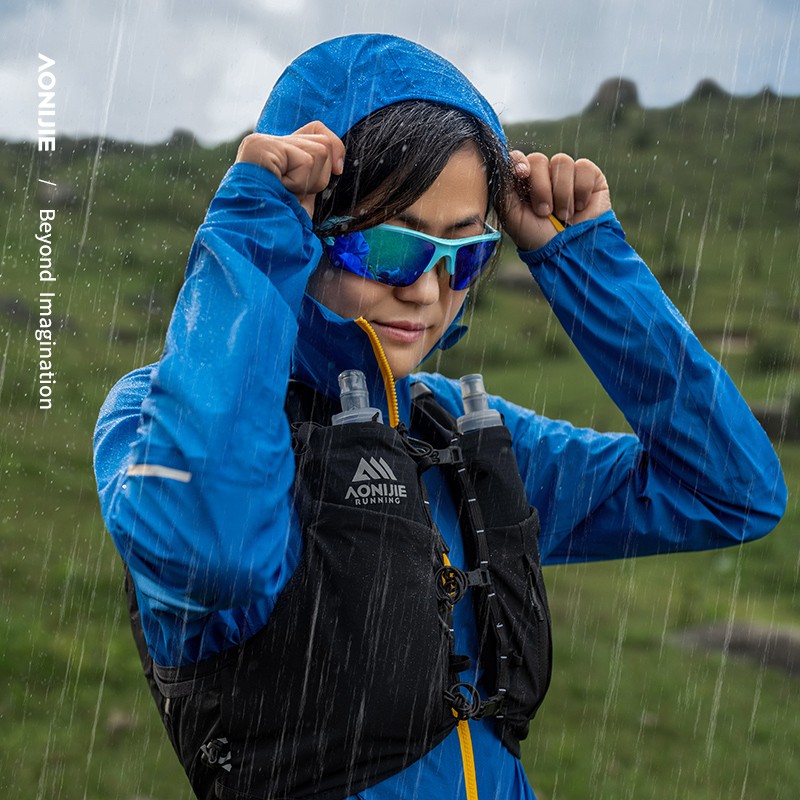 AONIJIE FW6203 Women Jacket Ultra Light Cross-country Running Rainstorm Waterproof Windproof Jacket Female Hiking Clothes