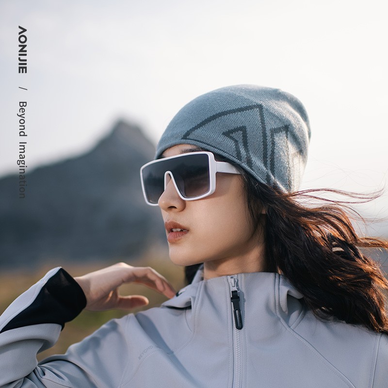 AONIJIE M-39 Outdoor Wool Men Women Sports Hat Autumn Winter Soft Warm Knitted Hat Windproof Cold Resistant Running Riding Hat