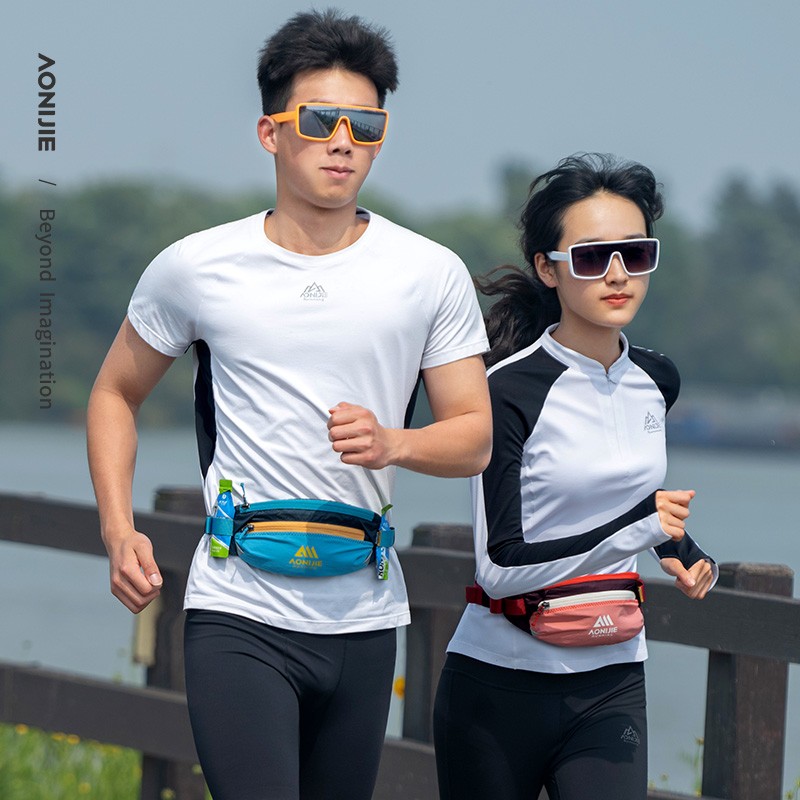 AONIJIE W8133 Running Waist Bag Outdoor Marathon Professional Sports Fanny Pack Mountaineering Hiking Fitness Mobile Phone Bag