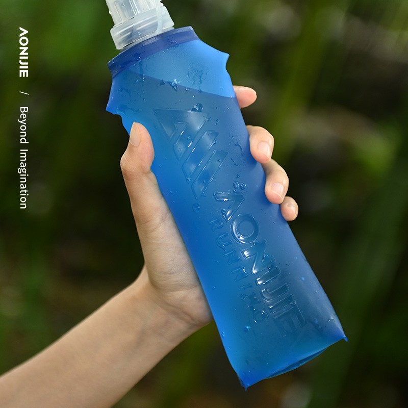 AONIJIE SD31 Outdoor TPU Sports Water Bottle Foldable Soft Water Bag 250ML/500ML Off Road Running Soft Flask for Marathon Riding