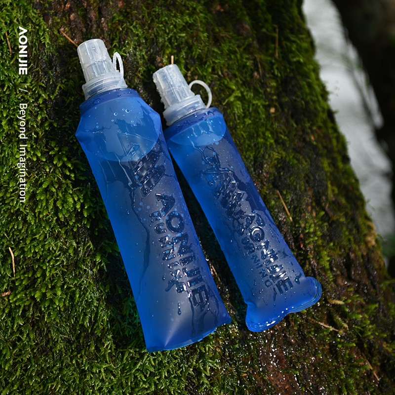 AONIJIE SD31 Outdoor TPU Sports Water Bottle Foldable Soft Water Bag 250ML/500ML Off Road Running Soft Flask for Marathon Riding