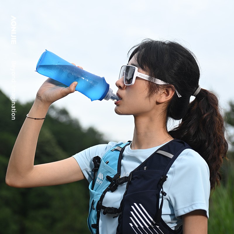 AONIJIE SD31 Outdoor TPU Sports Water Bottle Foldable Soft Water Bag 250ML/500ML Off Road Running Soft Flask for Marathon Riding