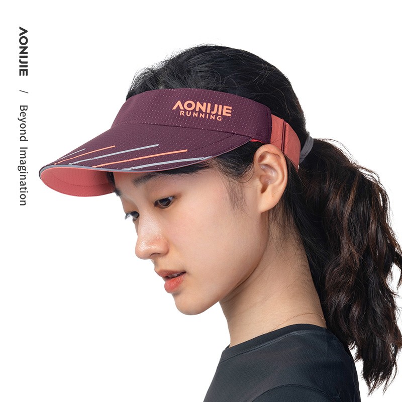 New AONIJIE E4113 Sport Running Empty Top Hat Ultralight Quick Dry Marathon Visor Hats Camping Hiking Anti UV Hat