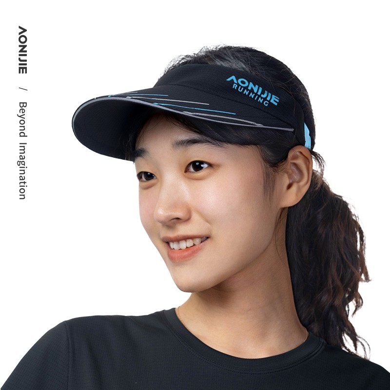 New AONIJIE E4113 Sport Running Empty Top Hat Ultralight Quick Dry Marathon Visor Hats Camping Hiking Anti UV Hat