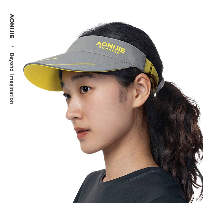 New AONIJIE E4113 Sport Running Empty Top Hat Ultralight Quick Dry Marathon Visor Hats Camping Hiking Anti UV Hat