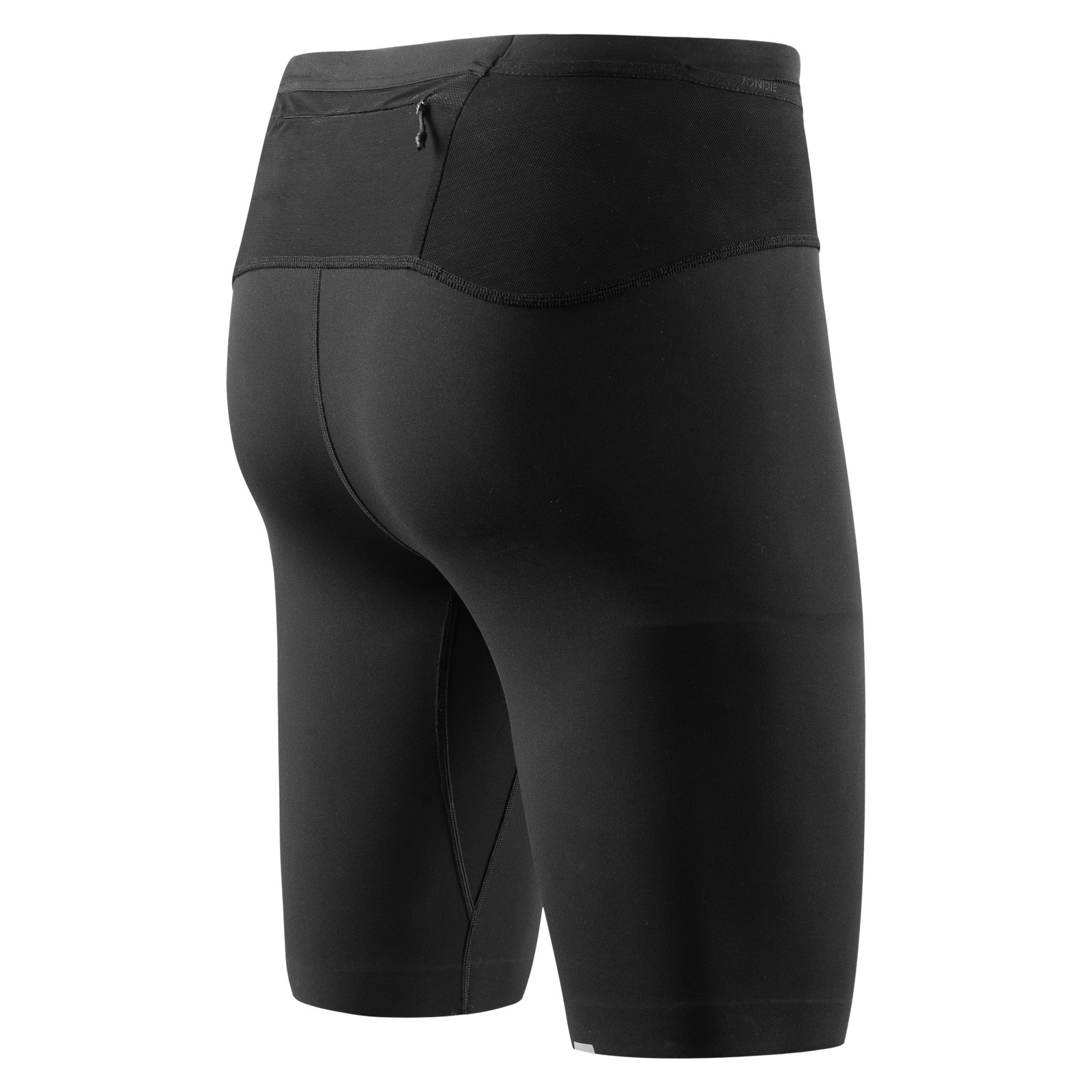 Men 2 In 1 Running Shorts Compression Pants Sport Leggings Breathable Quick  Dry Tights-L-Black 