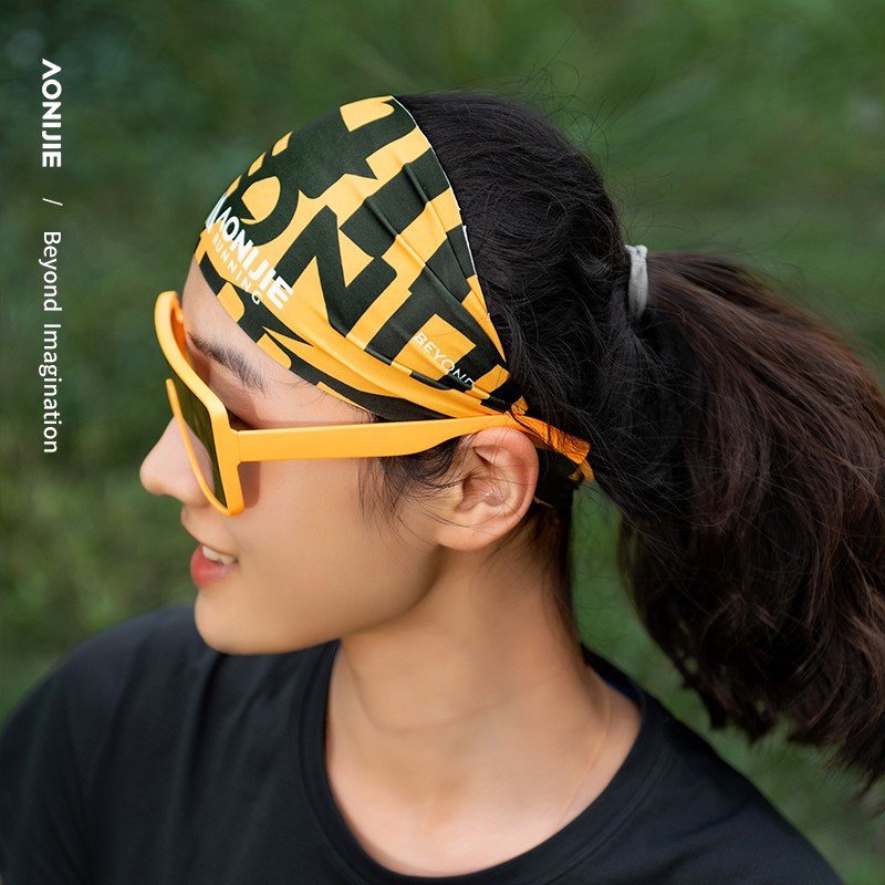 AONIJIE E4431 Sports Running Headband Outdoor Sweatband Hair Band Mountaineering Cycling Gym Tie Sweat Absorbent Wipes Headband